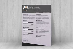 Clean Resume/CV Design Template