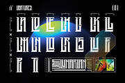 XYB3R FUTURISTIC TYPEFACE, a Slab Serif Font by Font For Zula™ (Thumbnail 7 of 9)
