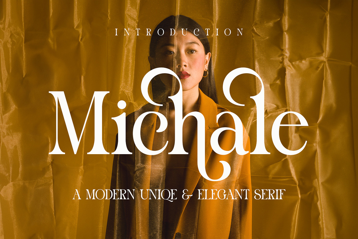 Michale Modern Serif Typeface, a Serif Font by Alfinart (Photo 1 of 10)