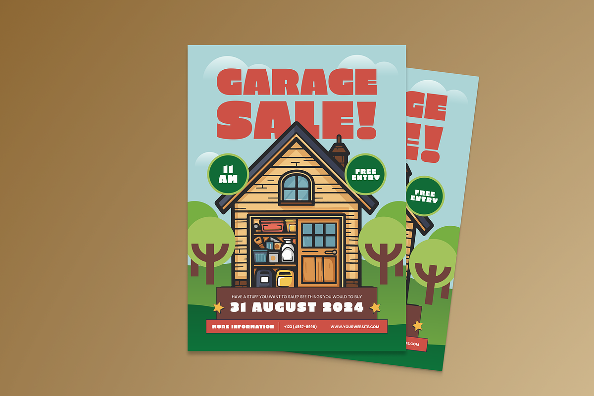 Garage Sale Promo Flyer, a Flyer Template by MMPixelCraft (Photo 1 of 5)