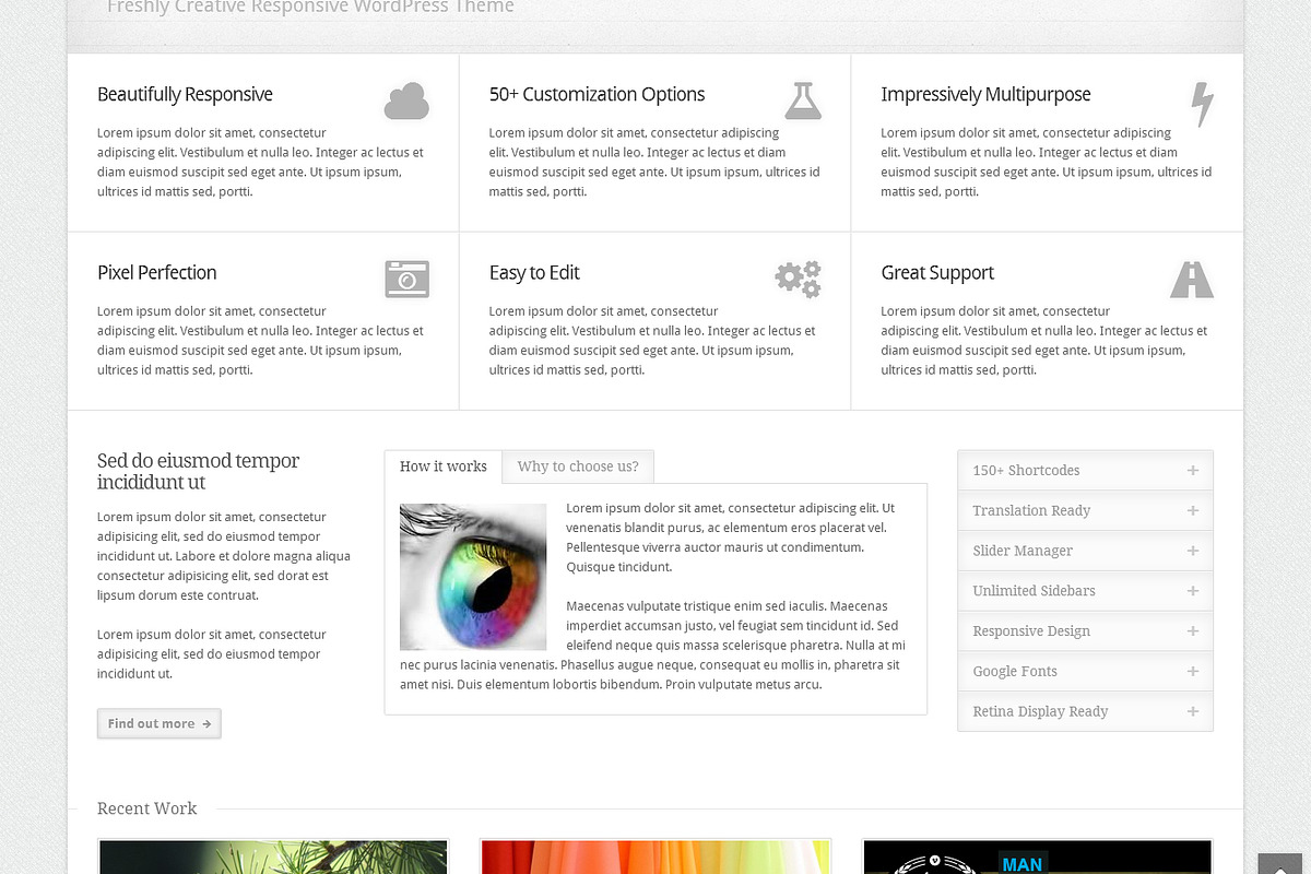 Spaces – Premium Responsive WP Theme, a WordPress Template by Klassio (Photo 3 of 4)