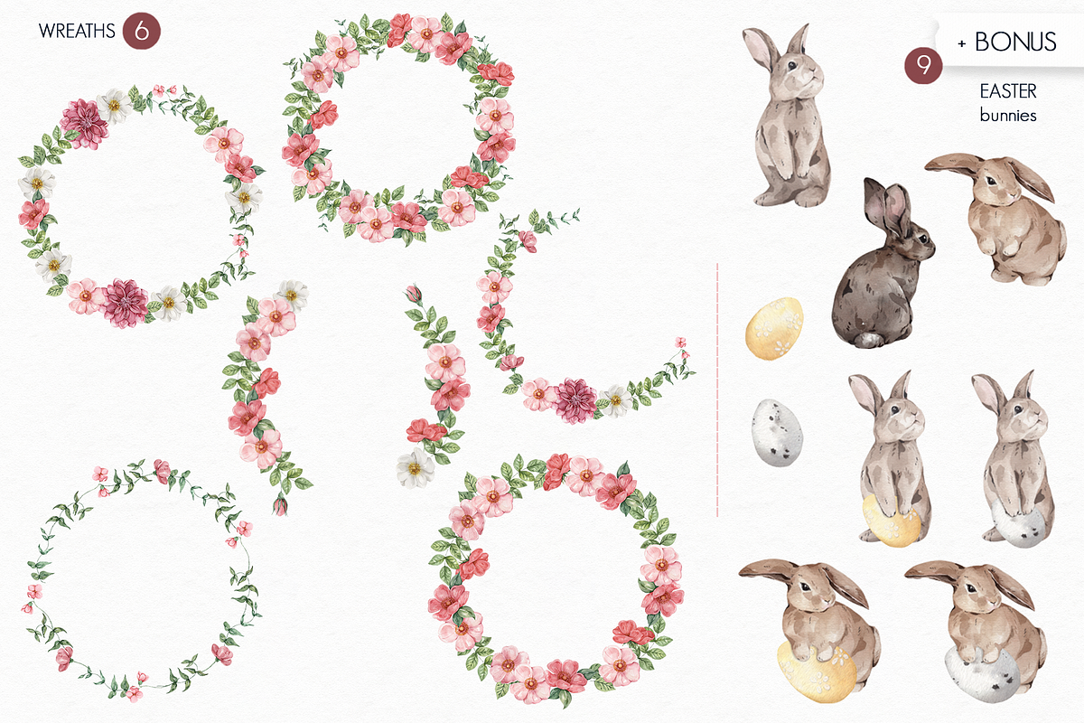 Spring Bouquet Watercolor set, an Illustration by Bruna Illustrates (Photo 4 of 7)