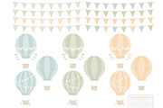 Pastel Hot Air Balloons & Patterns, an Illustration by Amanda Ilkov (Thumbnail 4 of 5)