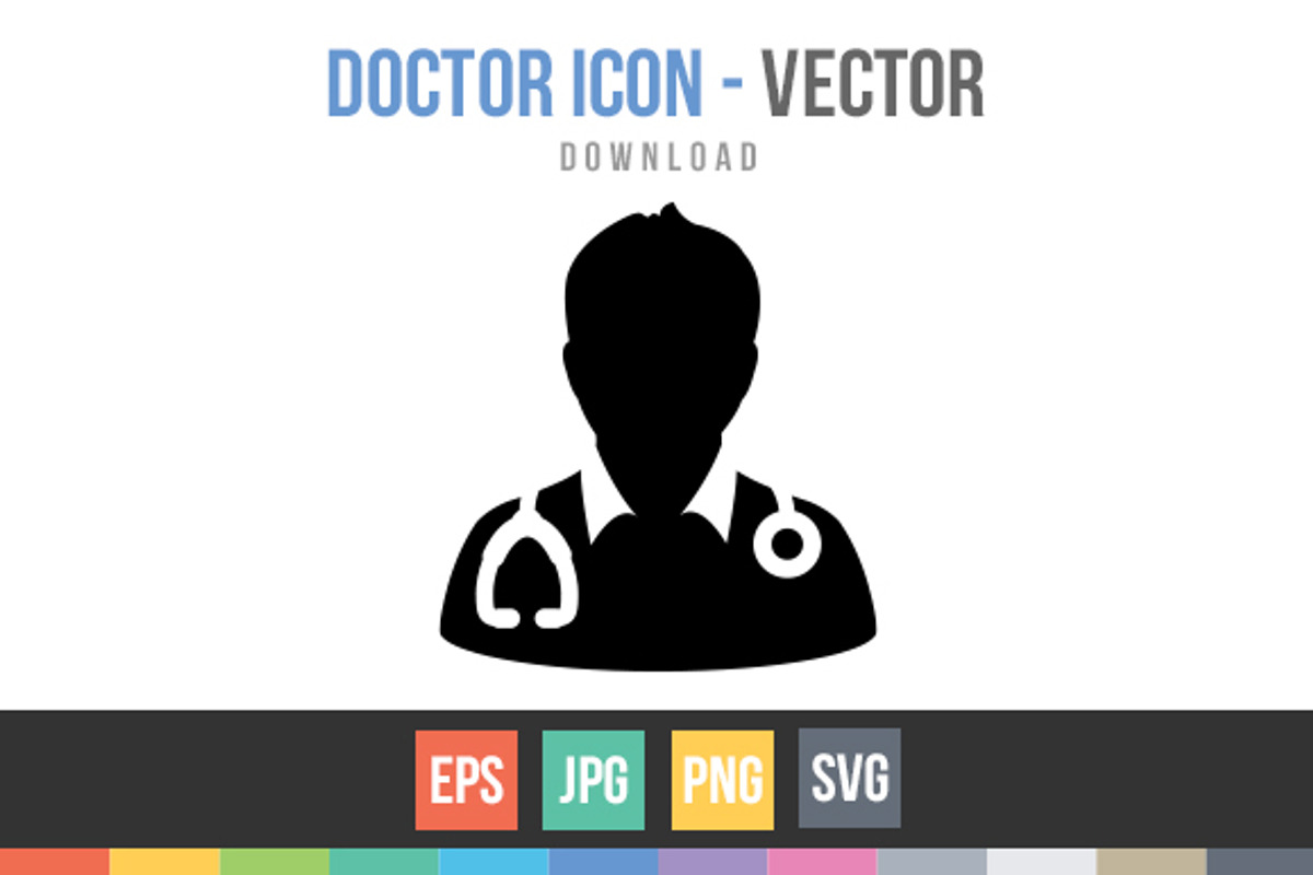 Doctor Icon, Physician Avatar Vector