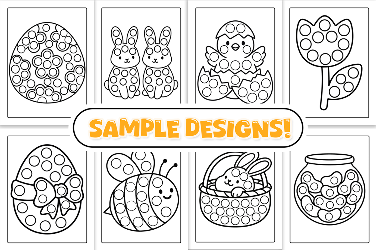 Easter Dot Markers Activity Book, a Seasonal Illustration by Craftsbeefy (Photo 3 of 4)