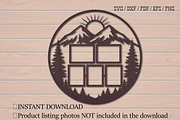 Mountain Forest Family Photo Frame, an Object Graphic by Libby Wishes (Thumbnail 2 of 3)