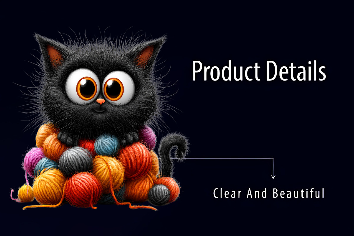 Whimsical Black Funny Cat Clipart, a Seasonal Illustration by RobertsArt (Photo 5 of 7)