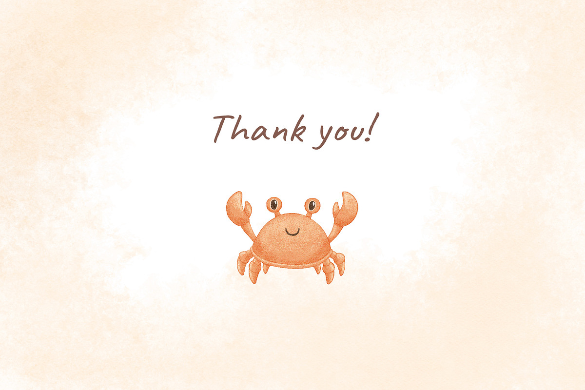 Watercolor Sea Animals Clipart, an Animal Illustration by ElenaPlatovaArt (Photo 13 of 13)