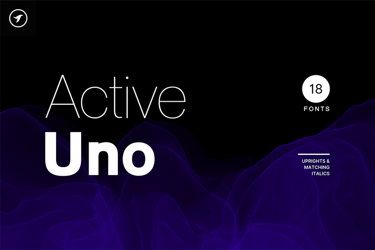 ACTIVE UNO - Modern Font Family, a Sans Serif Font by Designova® (Photo 1 of 16)