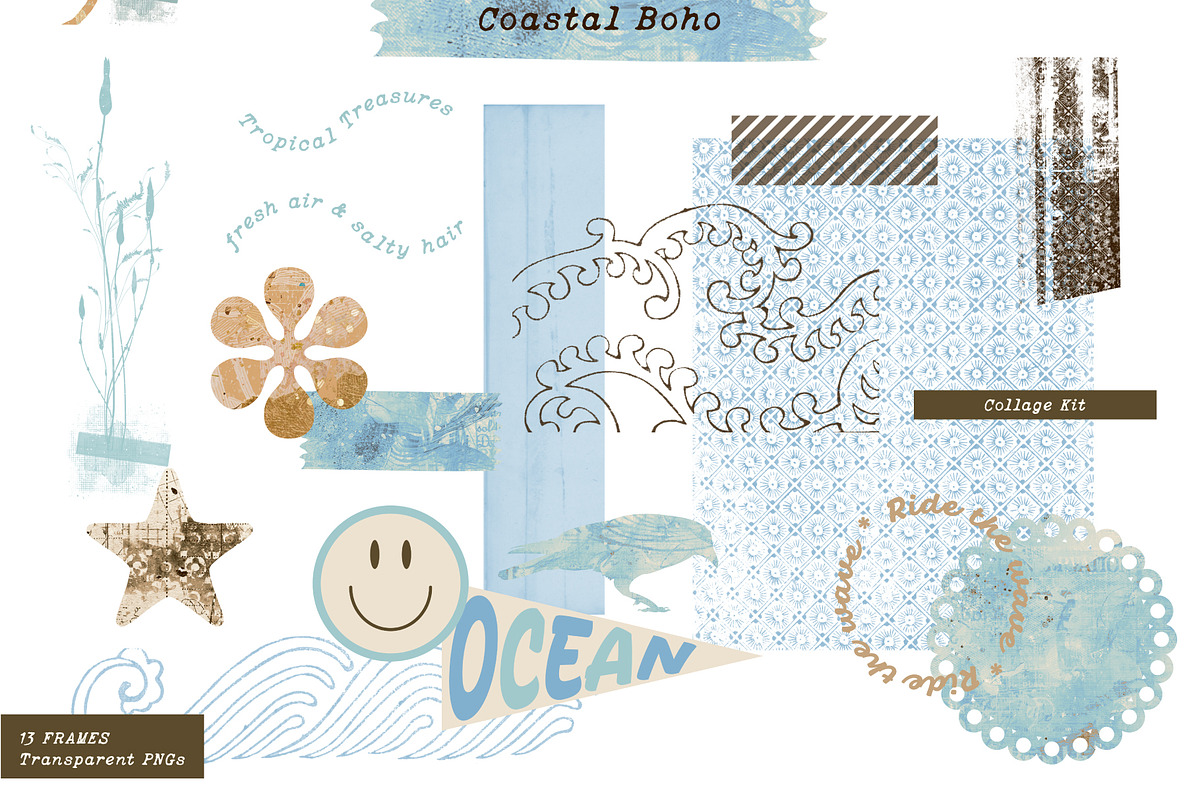 Coastal Boho - Graphic set, an Object Graphic by LuOtero (Photo 4 of 10)