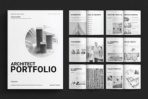 Architecture Portfolio Template, a Brochure Template by E-Type