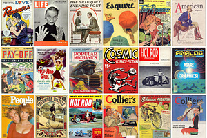 Old vintage magazine covers, an Arts & Entertainment Photo by BOOCYS