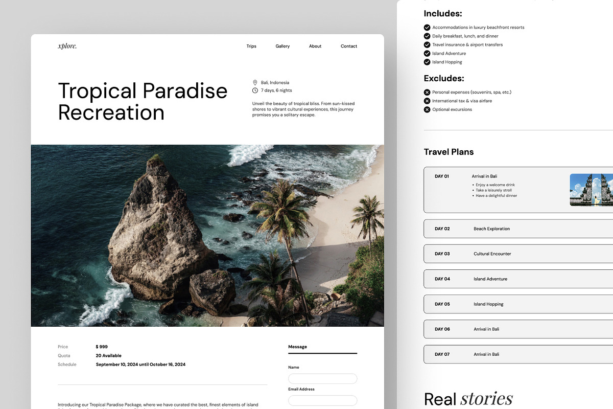 X-plore - Travel Hospitality Webflow, a HTML Template by peterdraw (Photo 5 of 6)