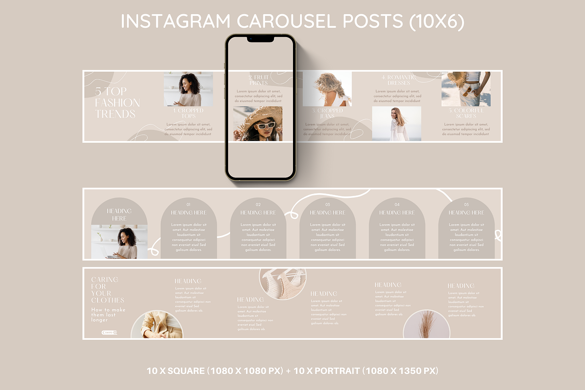 Beige Instagram Mega Bundle preview 7