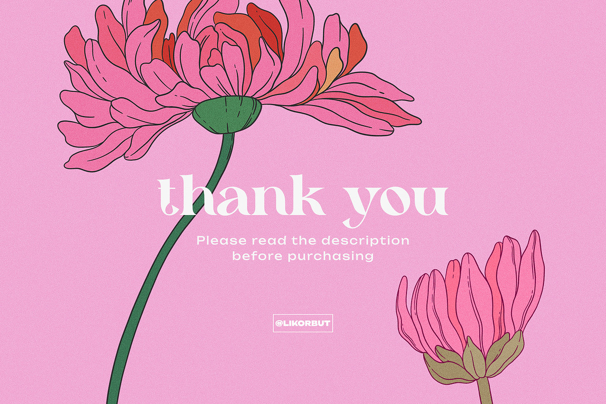 Modern Botanical Floral Illustration, a Decorative Illustration by likorbut (Photo 9 of 9)