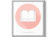 Fine Vector Flat Icon With Book, an Outline Icon by FineArtStudio (Thumbnail 2 of 3)