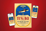 Cream Vintage World Tuna Day Flyer, a Flyer Template by The Good Store (Thumbnail 1 of 2)
