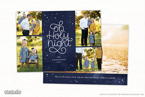 Christmas Card Template CC323