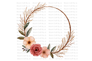 Terracotta Floral Wreath, a Decorative Illustration by Bloom Craft Creations (Thumbnail 8 of 10)