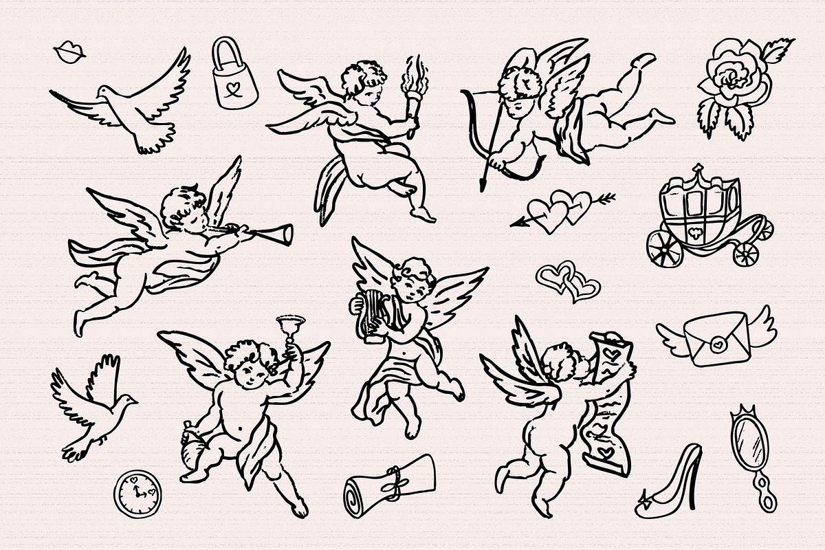 Whimsy Party hand-drawn vector, an Object Graphic by SunnyAfternoons (Photo 8 of 26)