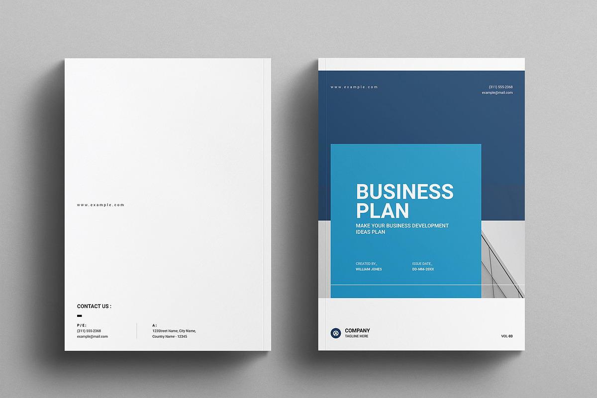 Business Plan Template, a Brochure Template by E-Type (Photo 7 of 7)