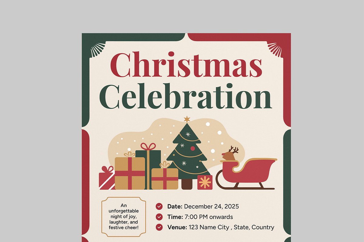 Christmas Celebration Flyer preview 4