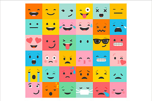 Emoji / Emoticons Bundle Of Icons