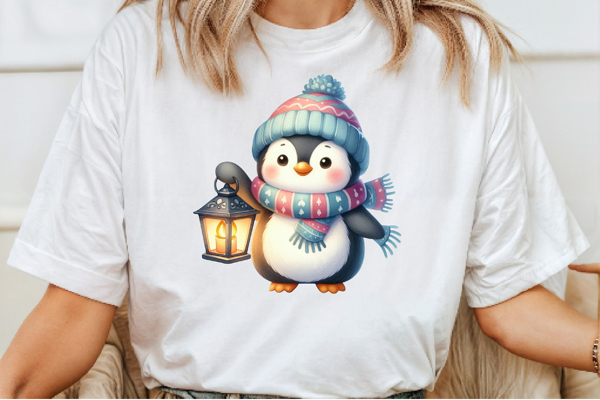 Winter Penguin Christmas Penguin, an Illustration by Pixels.Craft (Photo 7 of 7)