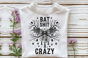Bat Bow Crazy PNG, Funny Halloween, an Illustration by Craft Nest (Thumbnail 2 of 6)