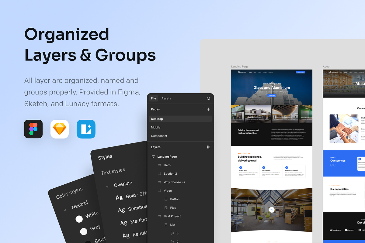 Constructo - Multipurpose Web UI Kit preview 7