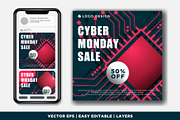 bundle discount 50% Monday cyber, a Social Media Template by Izalsye (Thumbnail 5 of 5)