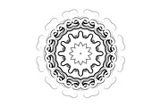 Elegant Mandala Line Art Collection, a Decorative Illustration by NJ Himel (Thumbnail 74 of 101)