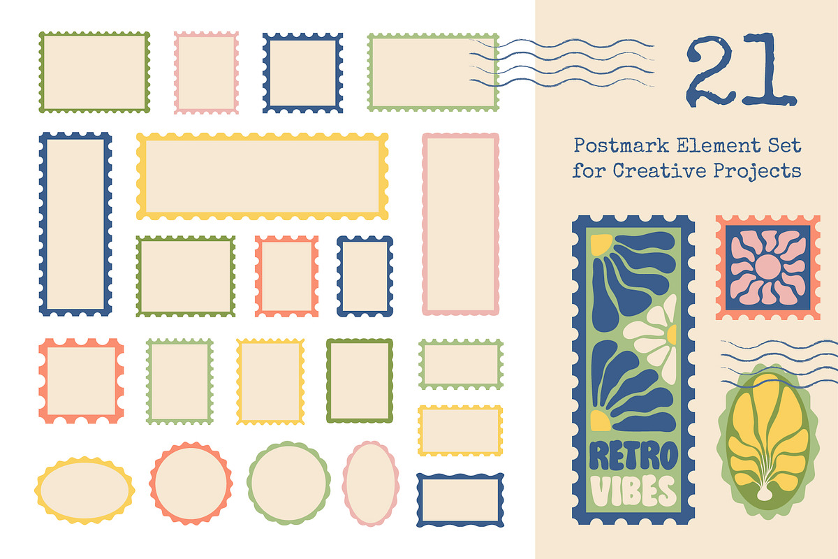 Postage Stamps and Matisse Botanical, an Object Illustration by Lettering_Logo (Photo 5 of 8)