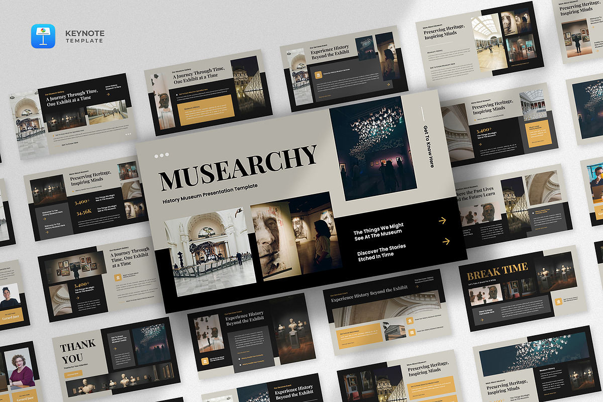 History Museum Keynote Template, a Presentation Template by fluffstudio (Photo 1 of 4)