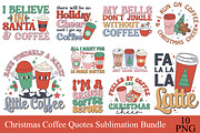 Christmas Coffee Quotes Sublimation, an Object Illustration by Libby Wishes (Thumbnail 1 of 11)