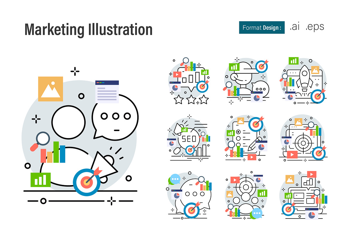Marketing Illustrations, a Finance Illustration by shin_std