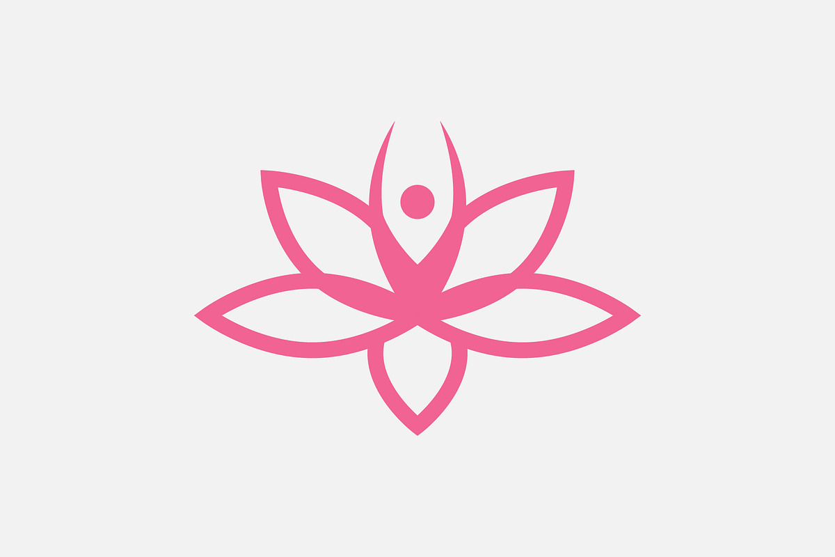 Lotus yoga logo template;, a Branding & Logo Template by TemplatePlus.net