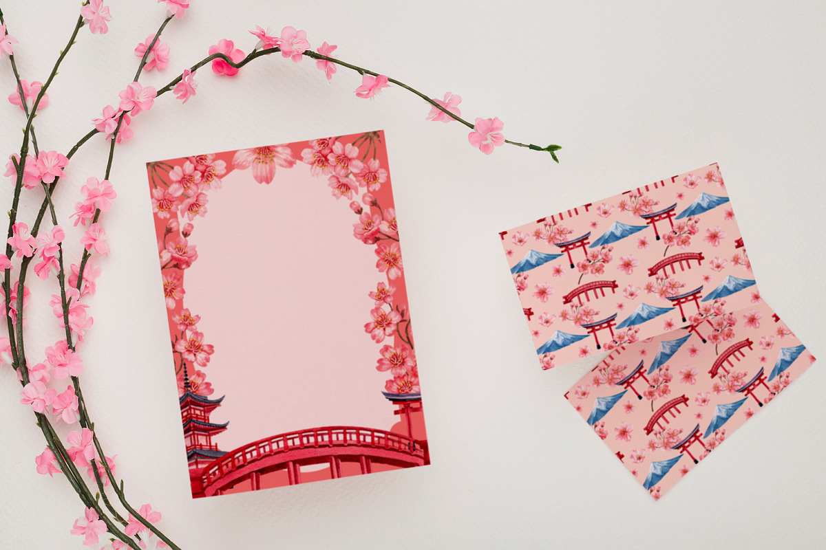 Sakura Harmony – Watercolor, a Seasonal Illustration by CreativeValuation (Photo 9 of 12)