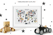 Animal World - Map Creator, an Animal Illustration by Oksana Stepova (Thumbnail 3 of 15)