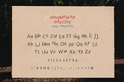Wonderland Odyssey Crayon Messy Font, a Handwritten Font by Perplexitics (Thumbnail 6 of 6)