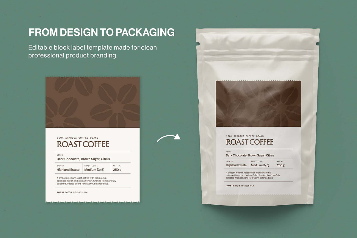 Product Label Template Set, a Stationery Template by BrandPacks (Photo 9 of 14)
