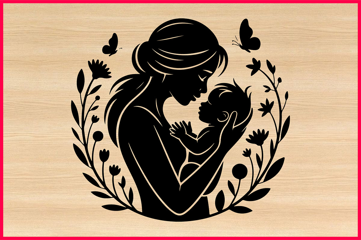30 Mother Love Silhouette Bundle, a Person Illustration by Artivon (Photo 3 of 4)