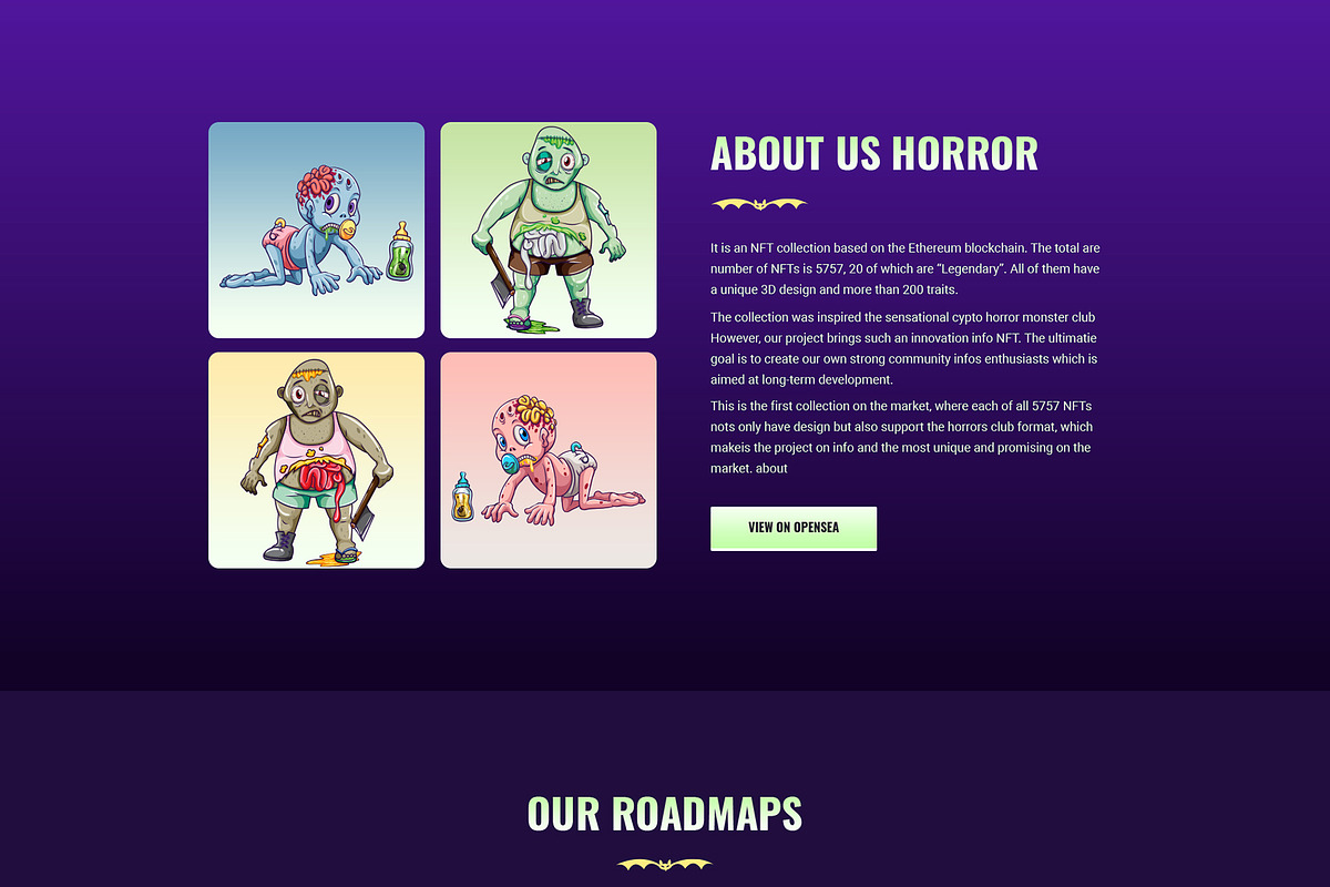NFT Landing Page HTML Template, a Landing Page Template by CodexCoder Themes (Photo 3 of 8)