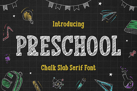 PRESCHOOL - Chalk Font, a Handwritten Font by Mozatype