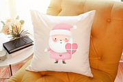 Pink Santa Valentines Clipart Bundle, an Illustration by Sublimation Artist (Thumbnail 6 of 6)