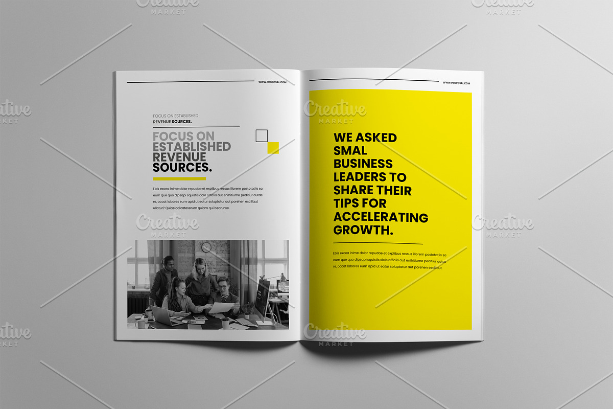 Company Project Proposal Design, a Brochure Template by FlyeredTemplate (Photo 9 of 18)