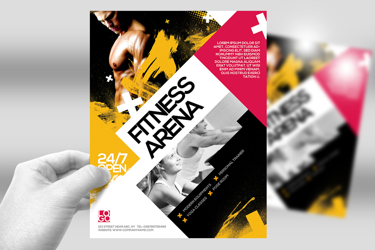 Fitness Flyer / Gym Flyer V6, a Flyer Template by Satgur Graphic Design (Photo 2 of 3)