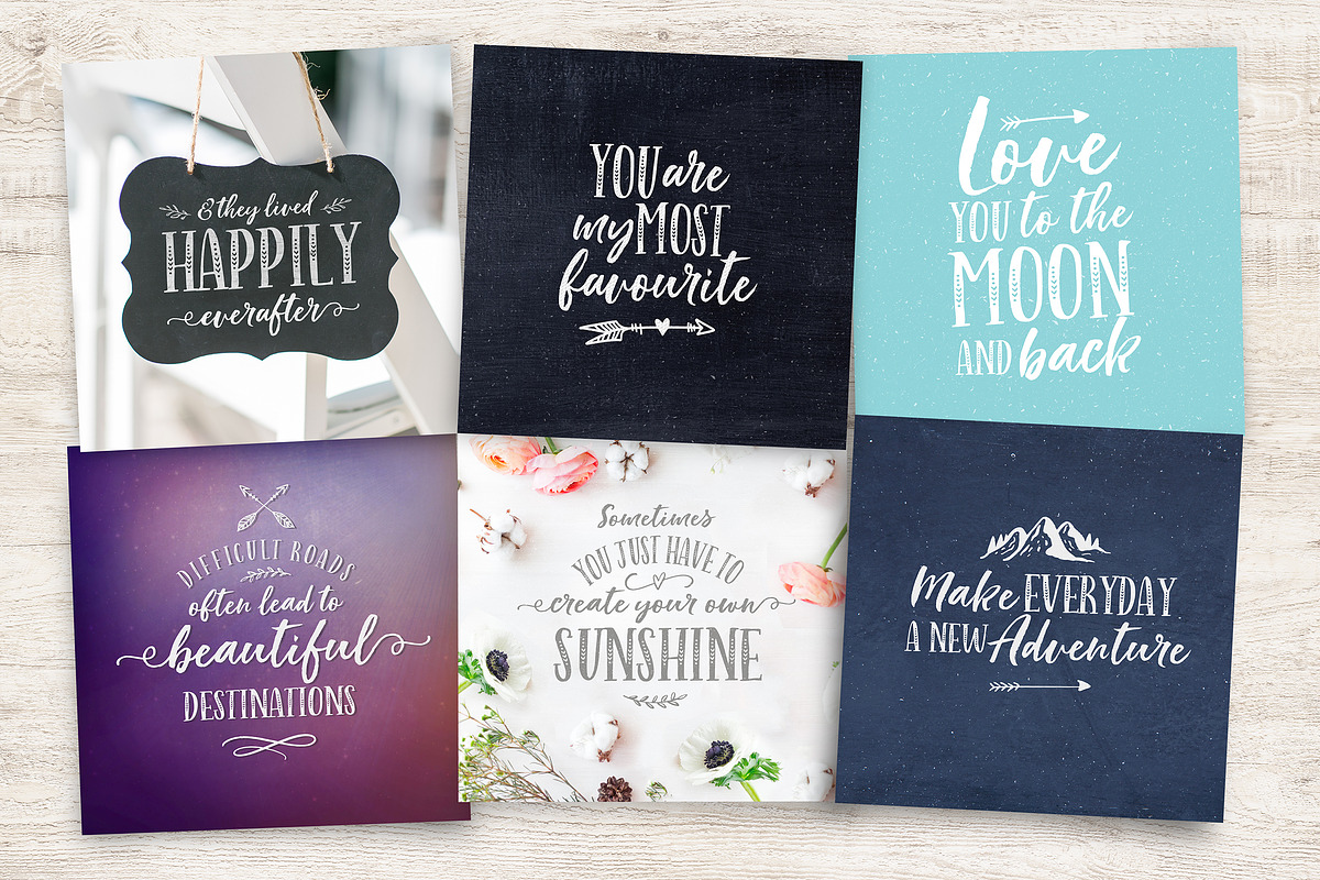 Indigo Summer Font Trio, a Script Font by Nicky Laatz (Photo 14 of 21)