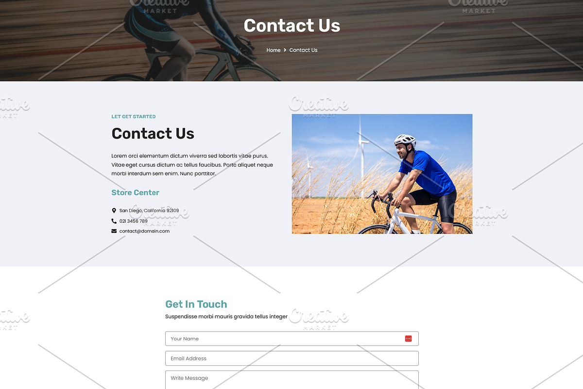 Cycling Elementor Template, a WordPress Template by HasnainDEV (Photo 5 of 5)