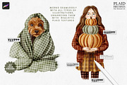 Plaid Effects Brushes Procreate, a Brush Add-On by Julia Dreams (Thumbnail 6 of 6)